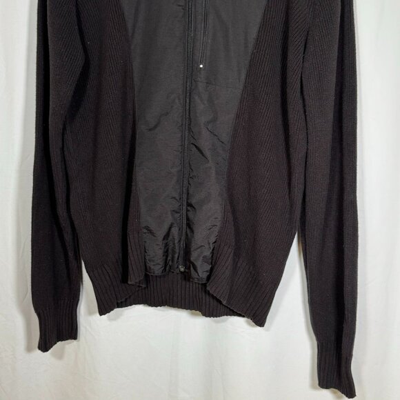 PUMA Black Solid Activewear Men's Sweater Jacket Size Xl X LargeCotton Nylon Rib - Picture 3 of 12